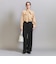 【WEB限定 Wardrobe DAILY MINIMAL】ダブルクロス タックワイドストレートパンツ ウォッシャブル