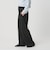 【WEB限定 Wardrobe DAILY MINIMAL】ダブルクロス タックワイドストレートパンツ ウォッシャブル