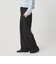 【WEB限定 Wardrobe DAILY MINIMAL】ダブルクロス タックワイドストレートパンツ ウォッシャブル