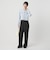 【WEB限定 Wardrobe DAILY MINIMAL】ダブルクロス タックワイドストレートパンツ ウォッシャブル