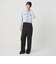 【WEB限定 Wardrobe DAILY MINIMAL】ダブルクロス タックワイドストレートパンツ ウォッシャブル