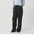 【WEB限定 Wardrobe DAILY MINIMAL】ダブルクロス タックワイドストレートパンツ ウォッシャブル