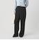 【WEB限定 Wardrobe DAILY MINIMAL】ダブルクロス タックワイドストレートパンツ ウォッシャブル