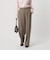 【WEB限定 Wardrobe DAILY MINIMAL】ダブルクロス タックワイドストレートパンツ ウォッシャブル