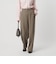 【WEB限定 Wardrobe DAILY MINIMAL】ダブルクロス タックワイドストレートパンツ ウォッシャブル