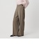 【WEB限定 Wardrobe DAILY MINIMAL】ダブルクロス タックワイドストレートパンツ ウォッシャブル