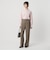 【WEB限定 Wardrobe DAILY MINIMAL】ダブルクロス タックワイドストレートパンツ ウォッシャブル