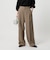【WEB限定 Wardrobe DAILY MINIMAL】ダブルクロス タックワイドストレートパンツ ウォッシャブル