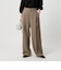 【WEB限定 Wardrobe DAILY MINIMAL】ダブルクロス タックワイドストレートパンツ ウォッシャブル