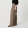 【WEB限定 Wardrobe DAILY MINIMAL】ダブルクロス タックワイドストレートパンツ ウォッシャブル