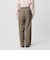 【WEB限定 Wardrobe DAILY MINIMAL】ダブルクロス タックワイドストレートパンツ ウォッシャブル