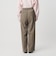 【WEB限定 Wardrobe DAILY MINIMAL】ダブルクロス タックワイドストレートパンツ ウォッシャブル