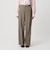 【WEB限定 Wardrobe DAILY MINIMAL】ダブルクロス タックワイドストレートパンツ ウォッシャブル