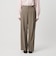 【WEB限定 Wardrobe DAILY MINIMAL】ダブルクロス タックワイドストレートパンツ ウォッシャブル