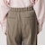 【WEB限定 Wardrobe DAILY MINIMAL】ダブルクロス タックワイドストレートパンツ ウォッシャブル