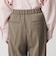 【WEB限定 Wardrobe DAILY MINIMAL】ダブルクロス タックワイドストレートパンツ ウォッシャブル