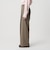 【WEB限定 Wardrobe DAILY MINIMAL】ダブルクロス タックワイドストレートパンツ ウォッシャブル