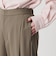 【WEB限定 Wardrobe DAILY MINIMAL】ダブルクロス タックワイドストレートパンツ ウォッシャブル