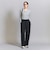 【WEB限定 Wardrobe DAILY MINIMAL】ダブルクロス タックワイドストレートパンツ ウォッシャブル
