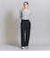 【WEB限定 Wardrobe DAILY MINIMAL】ダブルクロス タックワイドストレートパンツ ウォッシャブル