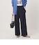 【WEB限定 Wardrobe DAILY MINIMAL】ダブルクロス タックワイドストレートパンツ ウォッシャブル