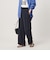 【WEB限定 Wardrobe DAILY MINIMAL】ダブルクロス タックワイドストレートパンツ ウォッシャブル