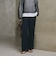 【WEB限定 Wardrobe DAILY MINIMAL】ダブルクロス タックワイドストレートパンツ ウォッシャブル