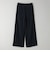 【WEB限定 Wardrobe DAILY MINIMAL】ダブルクロス タックワイドストレートパンツ ウォッシャブル