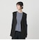 【WEB限定 Wardrobe DAILY MINIMAL】ダブルクロス リボンベルトジレ ウォッシャブル