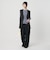 【WEB限定 Wardrobe DAILY MINIMAL】ダブルクロス リボンベルトジレ ウォッシャブル