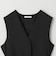 【WEB限定 Wardrobe DAILY MINIMAL】ダブルクロス リボンベルトジレ ウォッシャブル