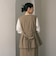 【WEB限定 Wardrobe DAILY MINIMAL】ダブルクロス リボンベルトジレ ウォッシャブル