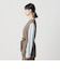 【WEB限定 Wardrobe DAILY MINIMAL】ダブルクロス リボンベルトジレ ウォッシャブル