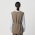 【WEB限定 Wardrobe DAILY MINIMAL】ダブルクロス リボンベルトジレ ウォッシャブル