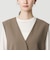 【WEB限定 Wardrobe DAILY MINIMAL】ダブルクロス リボンベルトジレ ウォッシャブル