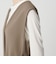 【WEB限定 Wardrobe DAILY MINIMAL】ダブルクロス リボンベルトジレ ウォッシャブル
