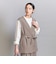 【WEB限定 Wardrobe DAILY MINIMAL】ダブルクロス リボンベルトジレ ウォッシャブル