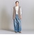 【WEB限定 Wardrobe DAILY MINIMAL】ダブルクロス リボンベルトジレ ウォッシャブル
