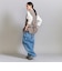 【WEB限定 Wardrobe DAILY MINIMAL】ダブルクロス リボンベルトジレ ウォッシャブル