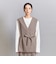 【WEB限定 Wardrobe DAILY MINIMAL】ダブルクロス リボンベルトジレ ウォッシャブル