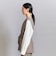 【WEB限定 Wardrobe DAILY MINIMAL】ダブルクロス リボンベルトジレ ウォッシャブル