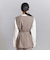 【WEB限定 Wardrobe DAILY MINIMAL】ダブルクロス リボンベルトジレ ウォッシャブル