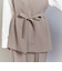 【WEB限定 Wardrobe DAILY MINIMAL】ダブルクロス リボンベルトジレ ウォッシャブル