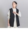 【WEB限定 Wardrobe DAILY MINIMAL】ダブルクロス リボンベルトジレ ウォッシャブル