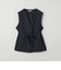 【WEB限定 Wardrobe DAILY MINIMAL】ダブルクロス リボンベルトジレ ウォッシャブル