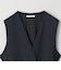 【WEB限定 Wardrobe DAILY MINIMAL】ダブルクロス リボンベルトジレ ウォッシャブル