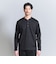 【WEB限定 WARDROBE SMART】クリア ガスコットン ヘンリーネック カットソー【抗菌・防臭】