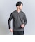 【WEB限定 WARDROBE SMART】クリア ガスコットン ヘンリーネック カットソー【抗菌・防臭】