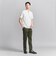 【WEB限定 WARDROBE SMART】クリア  ガスコットン ヘンリーネック カットソー【抗菌・防臭】