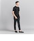 【WEB限定 WARDROBE SMART】クリア  ガスコットン ヘンリーネック カットソー【抗菌・防臭】